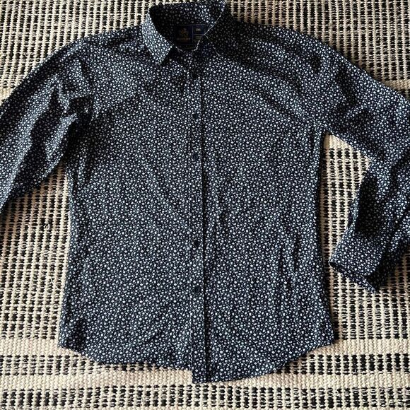 Rugby Other - Rugby Size Small Blue Floral Print button up shirt long sleeve